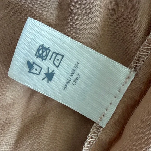 Women’s Satin Slip Dress in Blush Pink - Picture 15 of 16